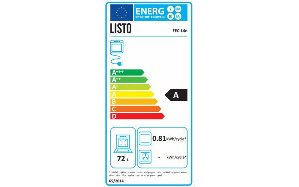 LISTO FEC L4n - &Eacute;tiquette &eacute;nergie