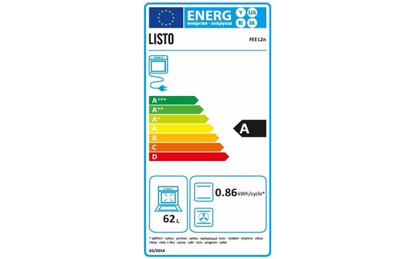 LISTO FEE L2n - &Eacute;tiquette &eacute;nergie