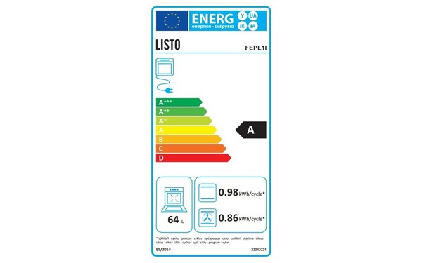 LISTO FEP L1i - &Eacute;tiquette &eacute;nergie