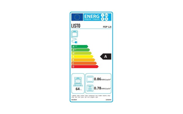 LISTO FEP L2i - &Eacute;tiquette &eacute;nergie