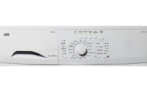 LISTO LF 1005-5 - Panneau de commandes