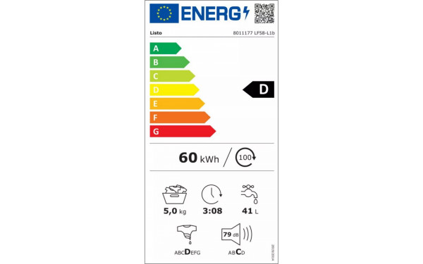 LISTO LF58-L1b - &Eacute;tiquette &eacute;nergie v2