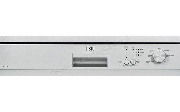 LISTO LV47-L1s - Panneau de commandes (cr&eacute;dit : Boulanger)