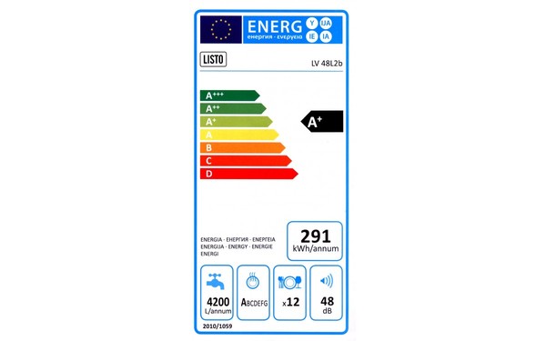 LISTO LV 48L2b - &Eacute;tiquette &eacute;nergie