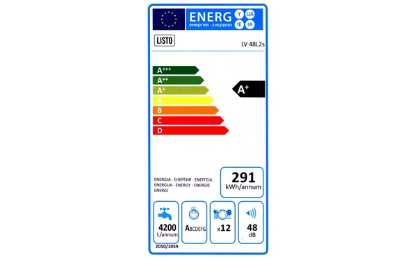 LISTO LV 48L2s - &Eacute;tiquette &eacute;nergie