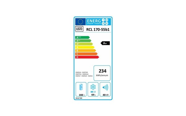 LISTO RCL 170-55b1 - &Eacute;tiquette &eacute;nergie