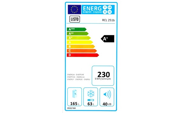 LISTO RCL 251b - &Eacute;tiquette &eacute;nergie