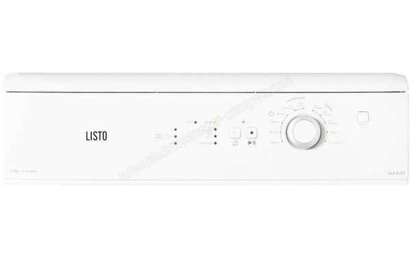 LISTO SLE 6LD5 - Panneau de commandes (cr&eacute;dit : Boulanger)