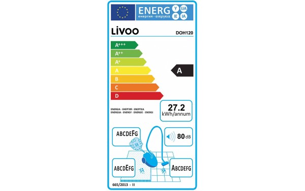 LIVOO DOH120 - &Eacute;tiquette &eacute;nergie