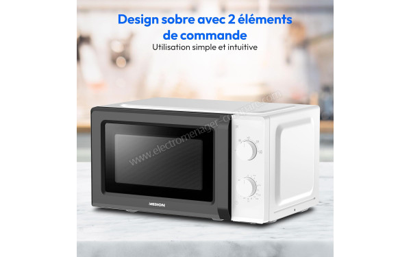 MEDION MD 11475 Blanc - Vue 3/4 droite