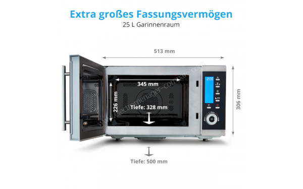 MEDION MD 15501 Inox - Dimensions