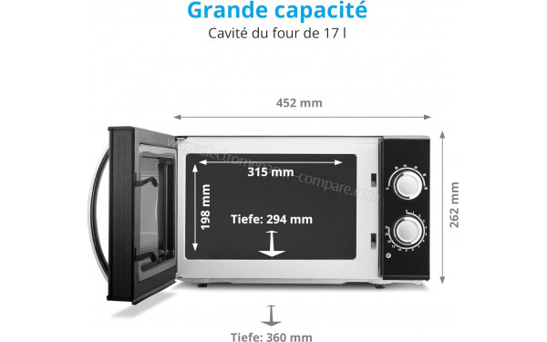 MEDION MD 15644 Noir - Dimensions