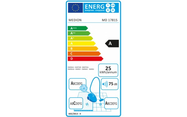 MEDION MD 17815 - &Eacute;tiquette &eacute;nergie