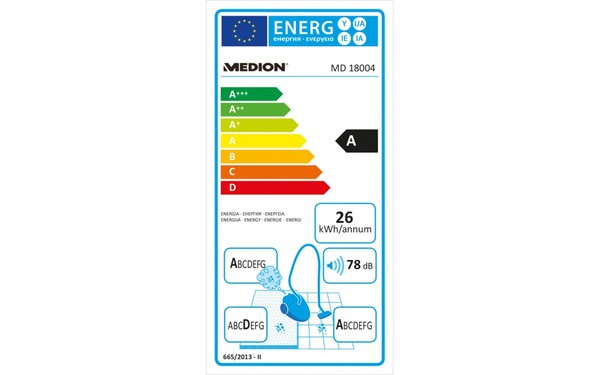 MEDION MD 18004 - &Eacute;tiquette &eacute;nergie