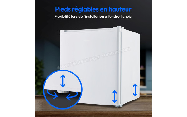MEDION MD37724 Blanc - Pieds r&eacute;glables en hauteur
