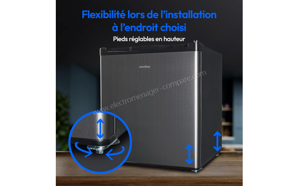 MEDION MD37724 Anthracite - Pieds r&eacute;glables en hauteur