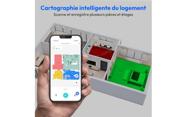 MEDION X22SW+ Blanc - Cartographie intelligente du logement