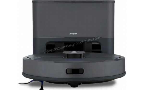 MEDION X22SW+ Noir - Vue de face avec base de vidage automatique