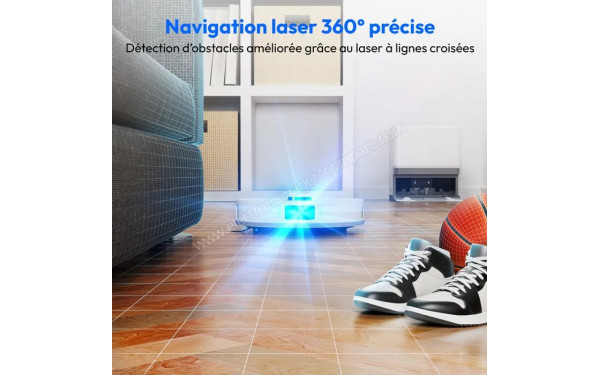 MEDION X55SW+ Blanc - Navigation laser 360&deg; pr&eacute;cise