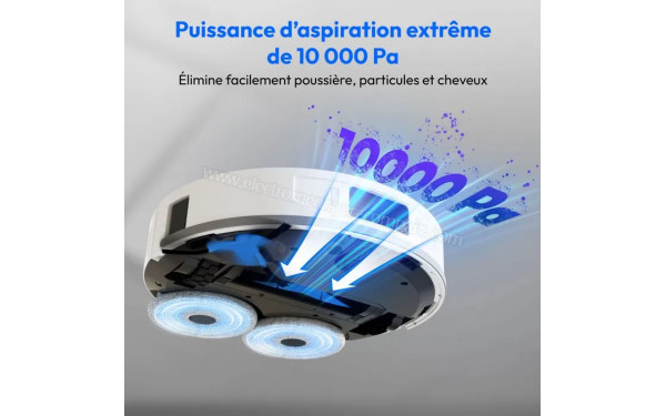 MEDION X55SW+ Blanc - Puissance d'aspiration extr&ecirc;me
