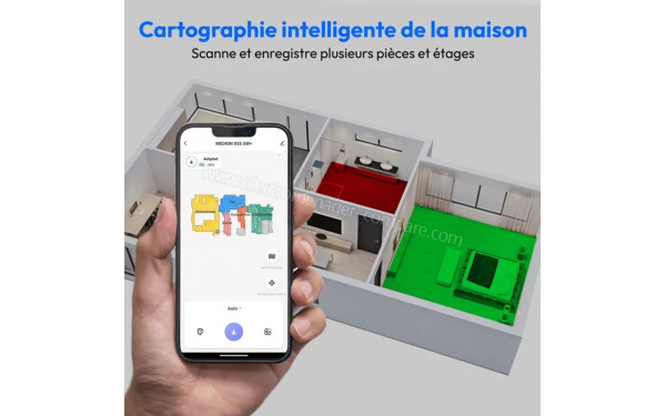 MEDION X55SW+ Blanc - Cartographie intelligente du logement