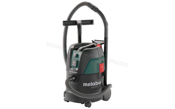 METABO ASA 25 L PC - Vue 3/4 droite