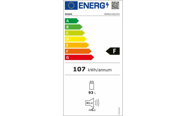 MIDEA MDRD142SLF01 - &Eacute;tiquette &eacute;nergie v2