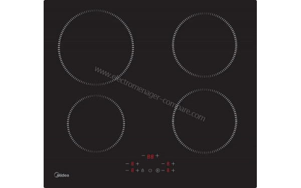 MIDEA MIH 653A - Vue du dessus