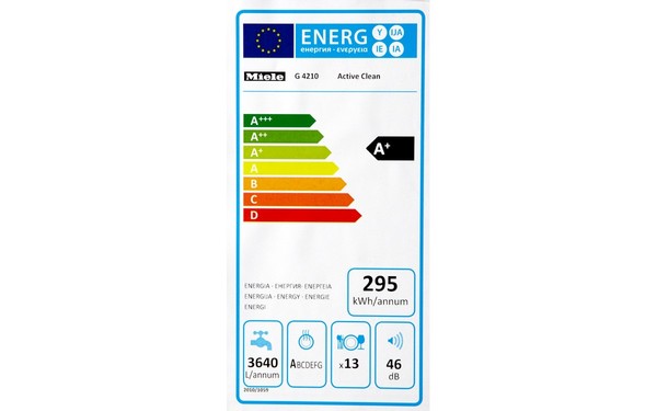 MIELE Active Clean - &Eacute;tiquette &eacute;nergie