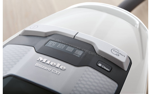 MIELE Blizzard CX1 Blanc Comfort XL PowerLine SKMF5 - Vue des programmes