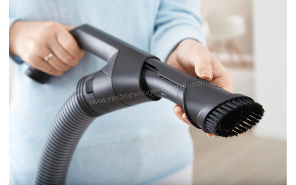 MIELE Blizzard CX1 Gris Cat&Dog Flex PowerLine SKCF5 - Poign&eacute;e ergonomique avec brossette