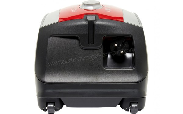 MIELE Compact C1 Rouge Mangue EcoLine - Vue de l'arri&egrave;re (cr&eacute;dit : Boulanger)