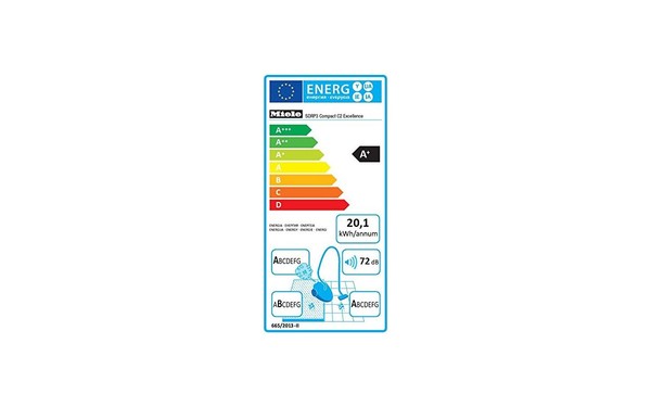 MIELE Compact C2 Excellence Ecoline Petrol V2 - &Eacute;tiquette &eacute;nergie