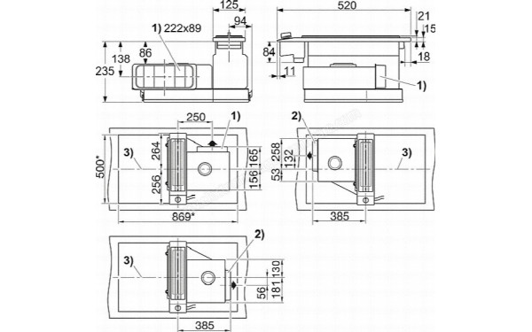 MIELE CSDA 1010 EDST - Dimensions