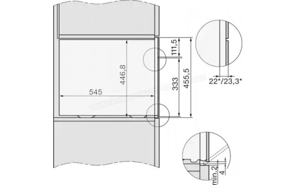 MIELE DGC 7340 HC Pro IN - Dimensions