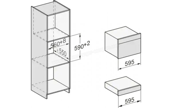 MIELE DGC 7340 HC Pro IN - Dimensions