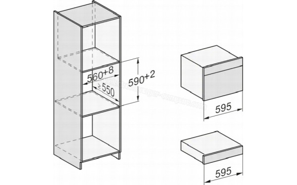 MIELE DGC 7440 HCX Pro NR - Dimensions