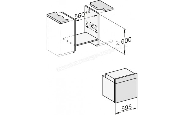 MIELE DGC 7450 GR - Dimensions