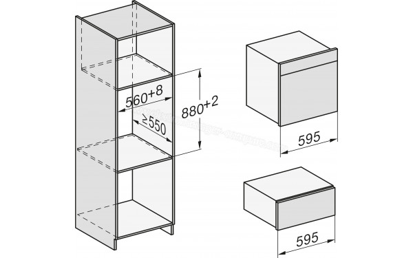 MIELE DGC 7465 HC Pro IN - Dimensions