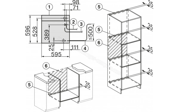 MIELE DGC 7465 HC Pro IN - Dimensions