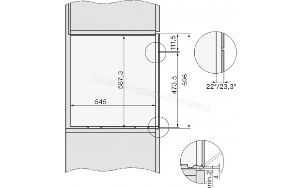 MIELE DGC 7465 HC Pro IN - Dimensions