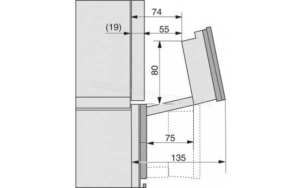 MIELE DGC 7465 HCX Pro NR - Dimensions