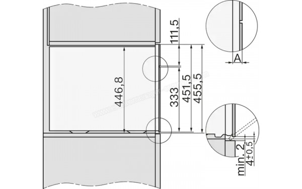 MIELE DGC 7640 HC Pro BB - Dimensions
