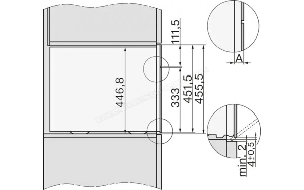 MIELE DGC 7640 HC Pro GR - Dimensions
