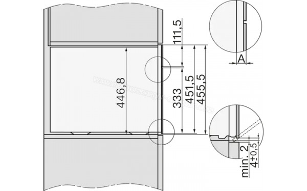 MIELE DGC 7640 HC Pro NR - Dimensions