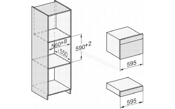 MIELE DGC 7640 HC Pro NR - Dimensions