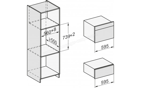 MIELE DGC 7640 HC Pro IN - Dimensions