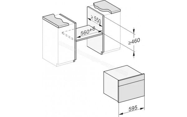 MIELE DGC 7645 HC Pro GR - Dimensions