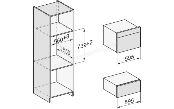 MIELE DGC 7645 HC Pro IN - Dimensions