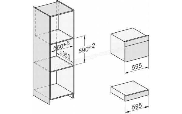MIELE DGC 7645 HC Pro IN - Dimensions